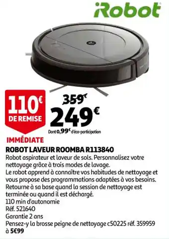 Auchan Robot laveur roomba R113840 offre