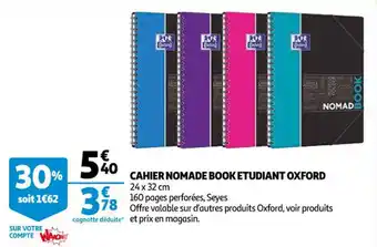 Cahier nomade book etudiant oxford