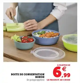 Super U Boite de conservation ronde offre