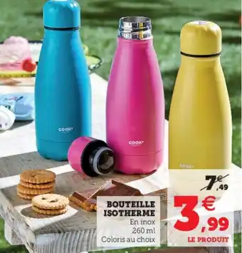 Super U Bouteille isotherme offre