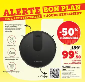 Super U Aspirateur robot 2 en 1 t-bot offre