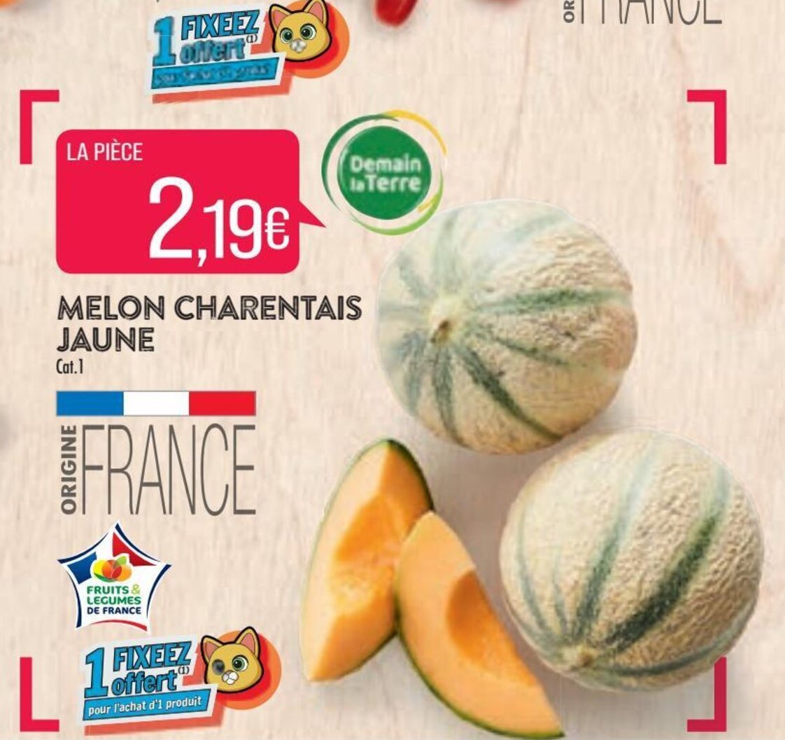Promo Melon charentais jaune chez Match