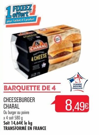 Match CHARAL cheeseburger offre