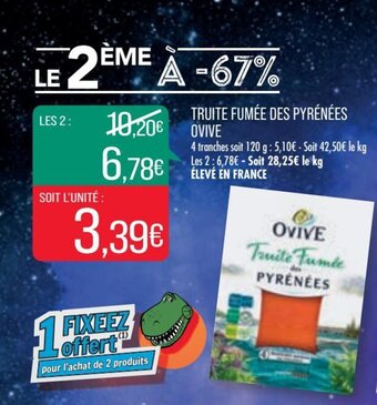 Match OVIVE truite fumée des pyrénées offre