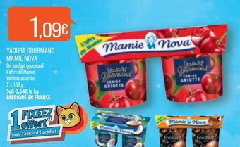 Match MAMIE NOVA yaourt gourmand offre