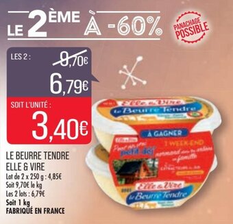 Match ELLE & VIRE le beurre tendre offre