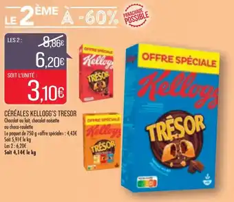 Match KELLOGG'S céréales kellogg's tresor offre