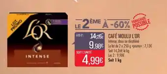 Match L'OR café moulu offre