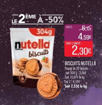 Match NUTELLA biscuits offre