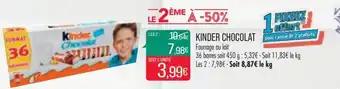 Match Kinder chocolat offre