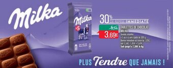Match MILKA tablettes de chocolat offre