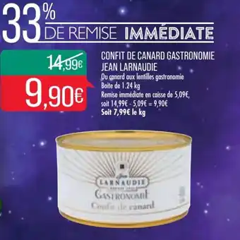 Match LARNAUDIE confit de canard gastronomique jean offre