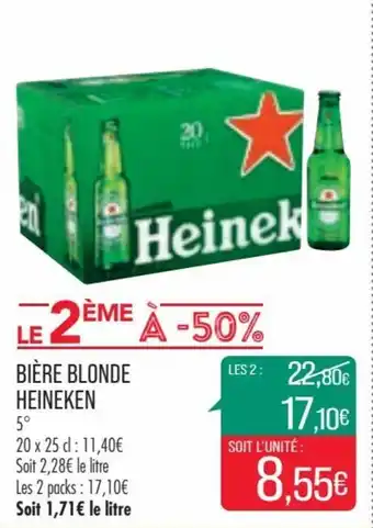 Match HEINEKEN bière blonde offre