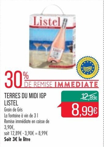 Match LISTEL terres du midi igp offre