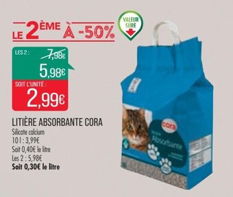 Match CORA litière absorbante offre