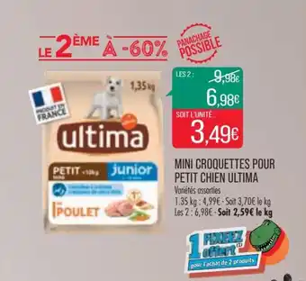 Match ULTIMA mini croquetets pour petit chien offre