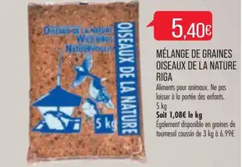 Match Mélange de graines oiseaux de la nature riga offre
