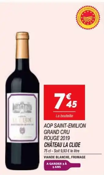 Aop saint-emilion grand cru rouge 2019