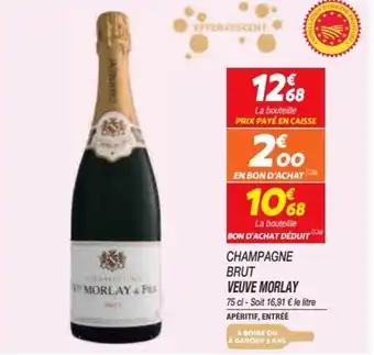 Netto Champagne brut veuve morlay offre