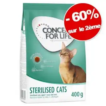 Zooplus Croquettes concept for life 2 x 400 g pour chat : 60 % sur le 2ème ! offre