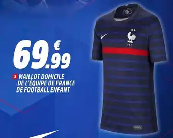 Maillot domicile de l'équipe de france
