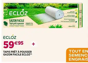 Delbard Tapis prêt à pousser gazon facile ecloz offre
