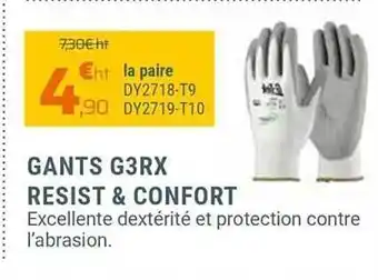 Gants g3rx resist & confort