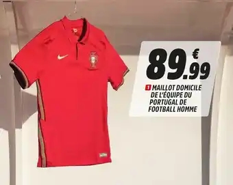 Intersport Maillot domicile de l'équipe du portugal de football homme offre