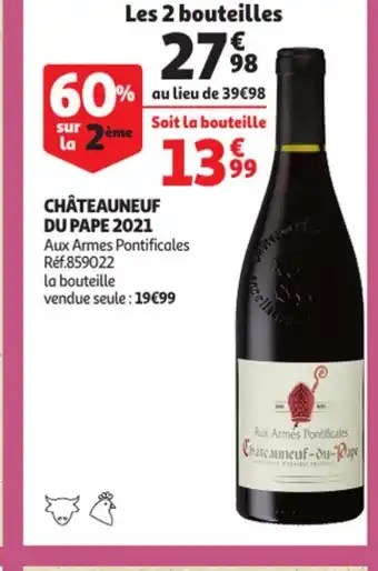 Auchan Châteauneuf Du Pape 2021 offre