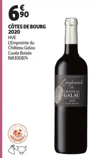 Auchan Côtes de Bourg 2020 offre