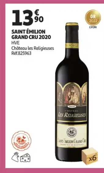 Auchan Saint Émilion Grand Cru 2020 offre