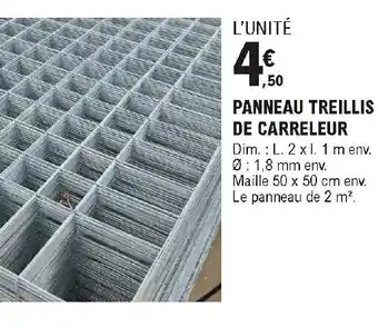 E.Leclerc Brico Panneau treillis de carreleur offre