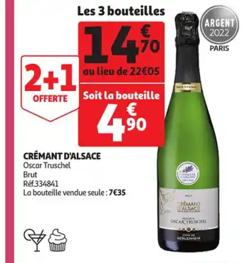 Auchan Crémant d'Alsace offre