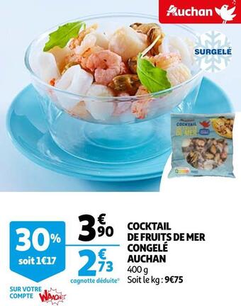 Auchan Auchan cocktail de fruits de mer congelé offre