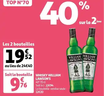 Auchan William lawson's whisky offre
