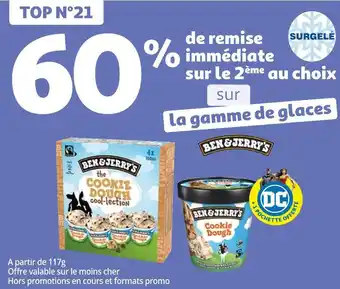 Auchan Ben&jerry's bon plan sur la gamme ben&jerry's offre