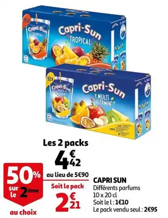 Auchan Capri sun capri sun offre