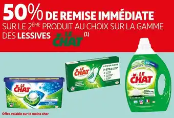 Auchan Le chat bon plan sur la gamme des lessives de la marque le chat offre