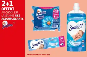 Auchan Soupline bon plan sur la gamme des assouplissants de la marque soupline offre