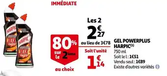 Auchan Harpic gel powerplus offre