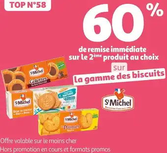 Auchan St michel bon plan sur la gamme des biscuits st michel offre
