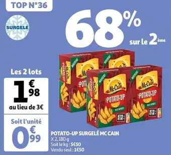 Auchan Mc cain potato-up surgelé offre