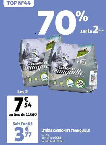 Auchan Litière carbonite offre