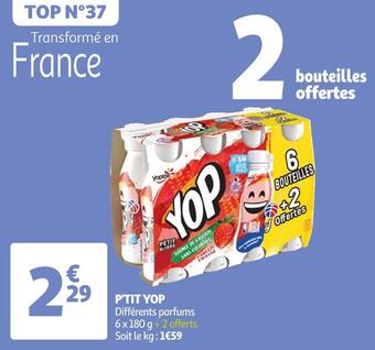 Auchan Yoplait p'tit yop offre