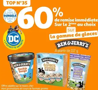 Auchan Ben and jerry's bon plan sur la gamme de glaces ben and jerry's offre