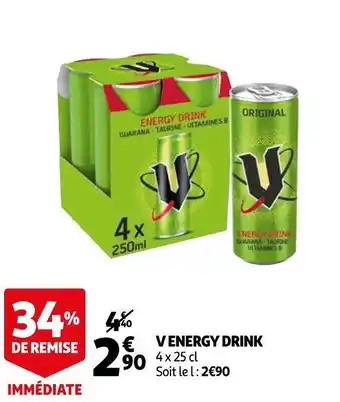 Auchan V energy drink offre
