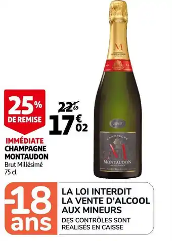 Auchan Montaudon champagne offre