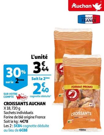 Auchan Auchan croissants offre