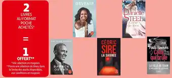 Auchan Bon plan sur les livres au format poche offre