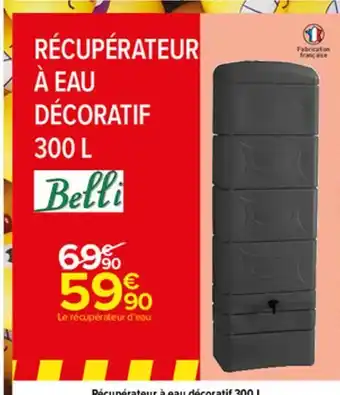 Carrefour Market Recuperateur a eau decoratif 300l belli offre